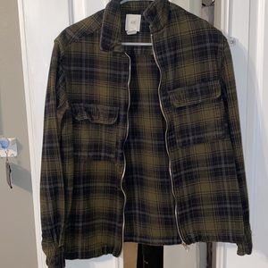 H&M Flannel Shacket Shirt Jacket